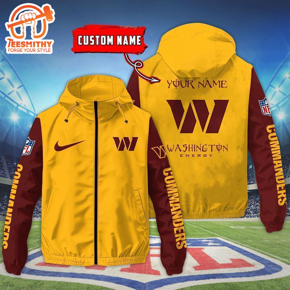 Washington Commanders Custom Name Outdoor Jacket