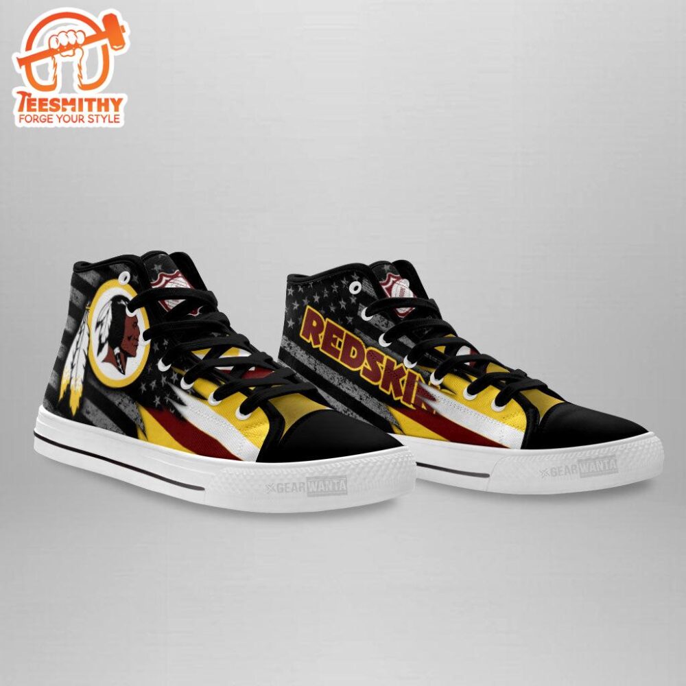 Washington Commanders High Top Shoes Custom American Flag Sneakers