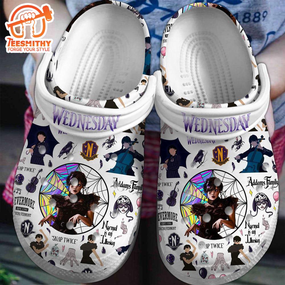 Wednesday Tv Series Halloween Clogs Shoes Comfortable For Men Women And Kids