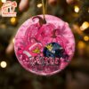 West Virginia Mountaineers  Breast Cancer And Sport Team Ceramic Ornament – Breast Cancer Ornament