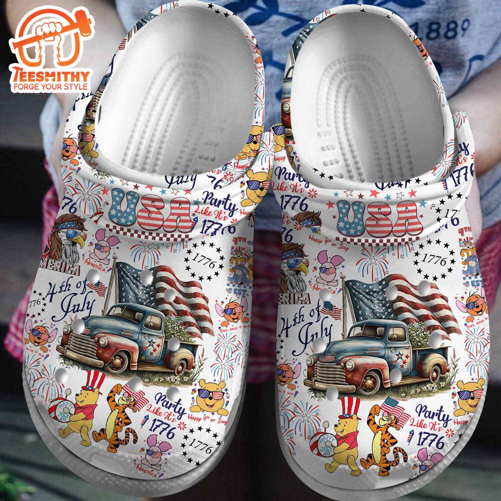 Winnie The Pooh Cartoon Clogs Shoes Comfortable For Men Women And Kids