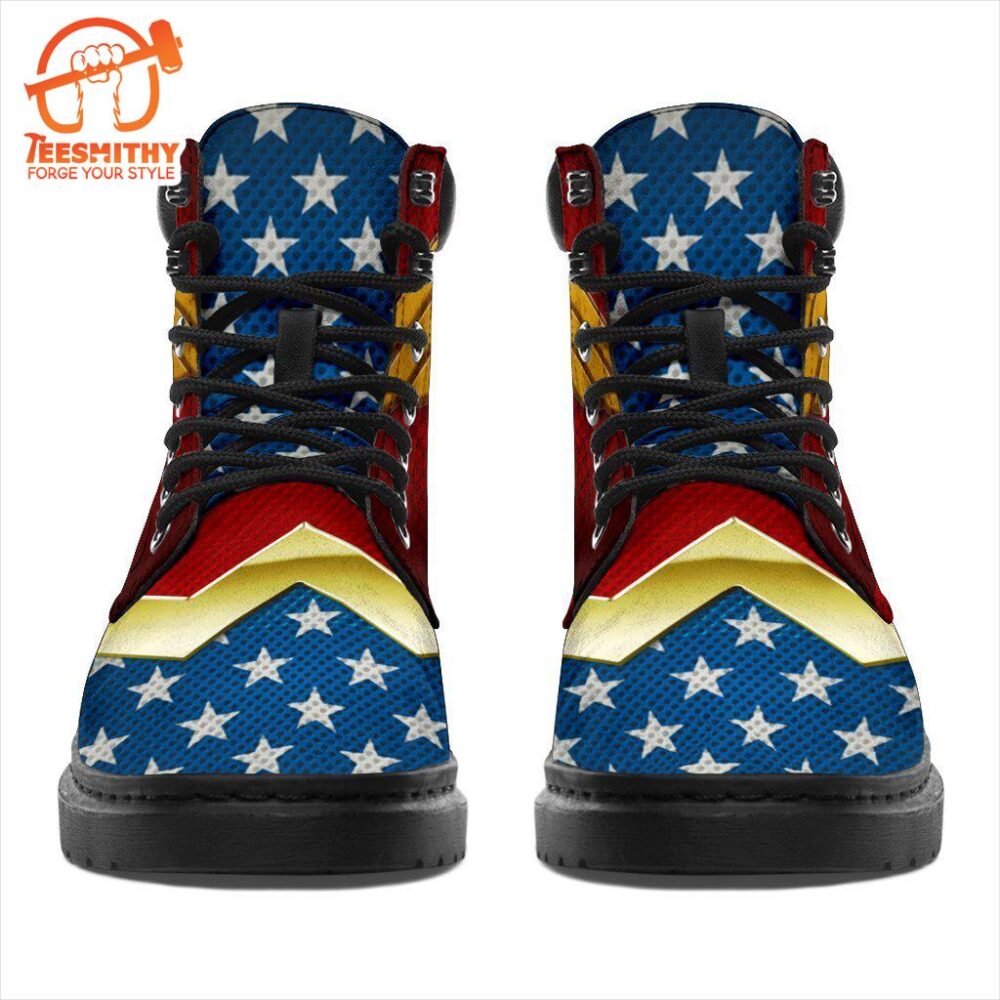 Wonder Woman Boots Shoes Custom Idea