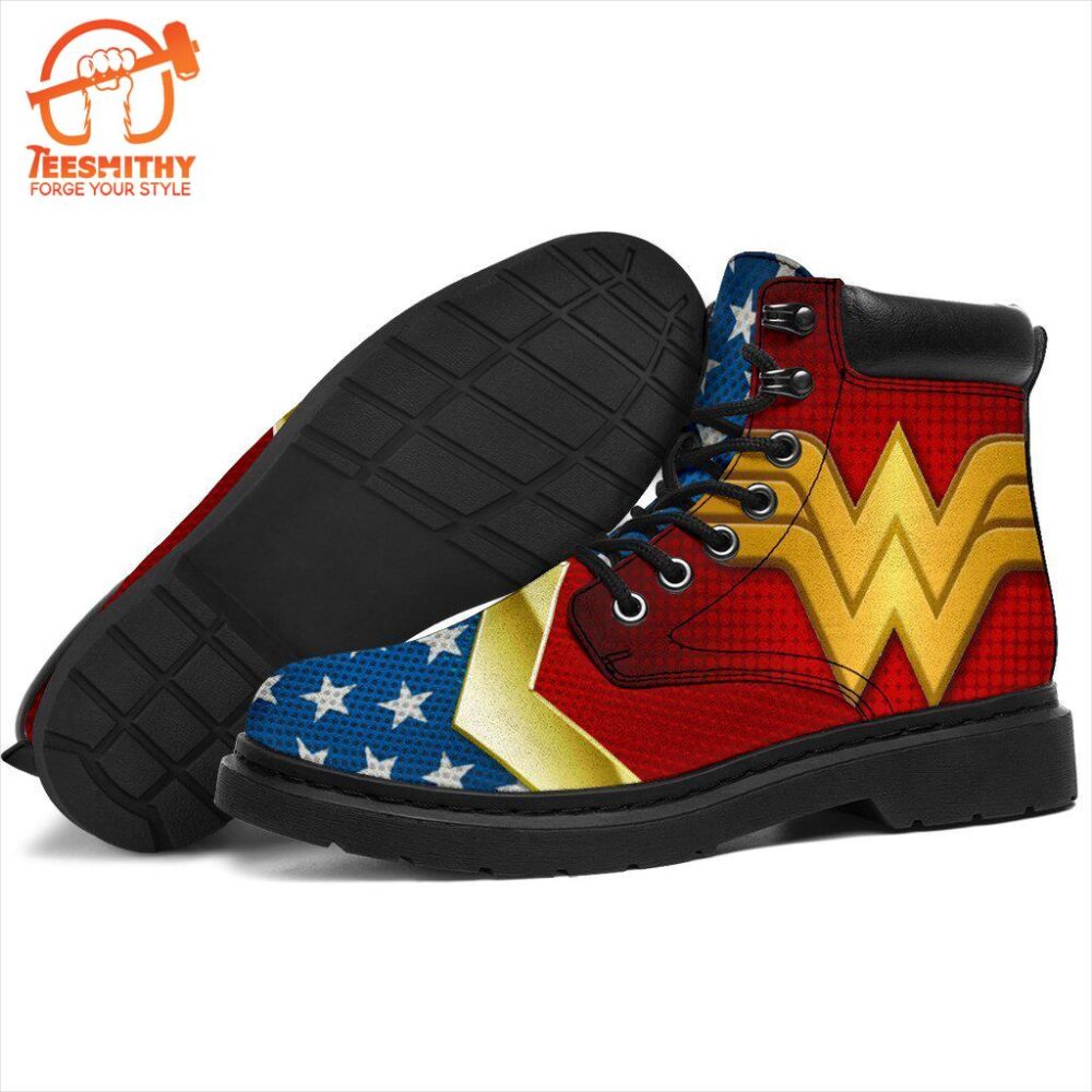 Wonder Woman Boots Shoes Custom Idea