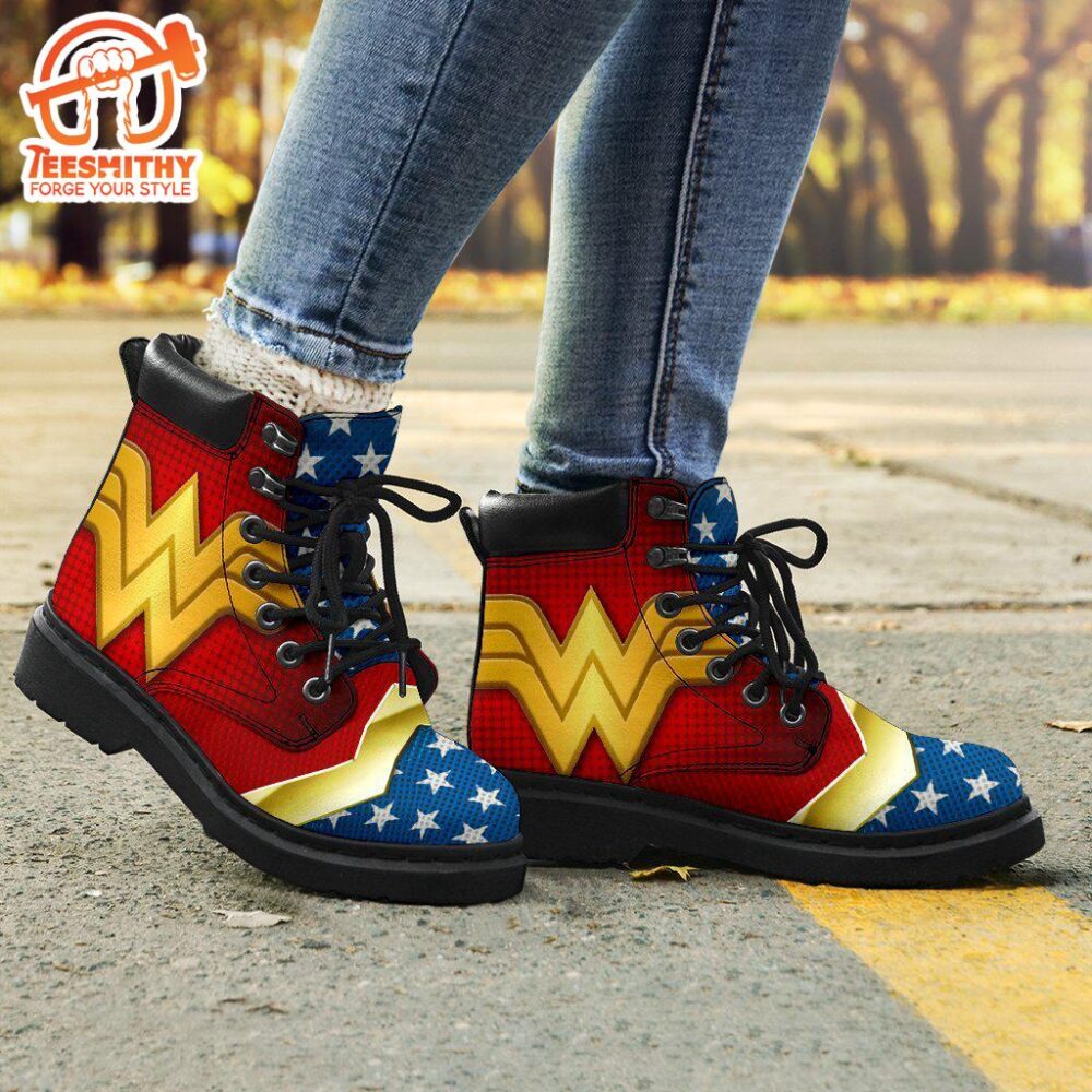 Wonder Woman Boots Shoes Custom Idea