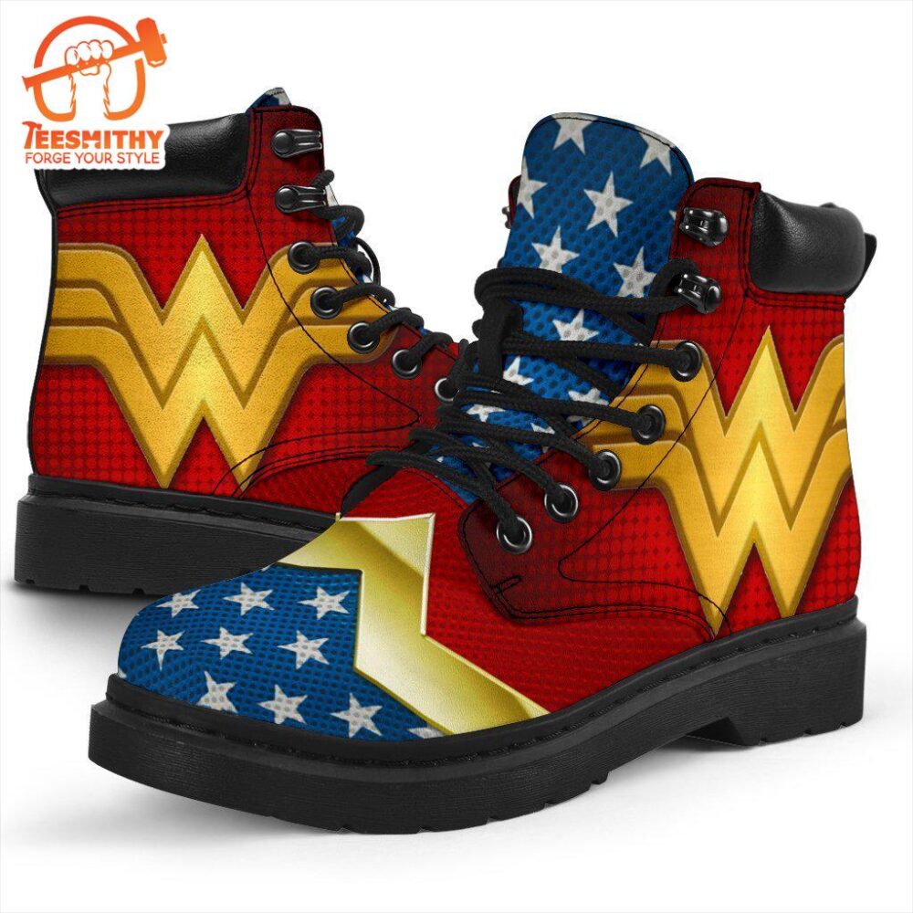 Wonder Woman Boots Shoes Custom Idea