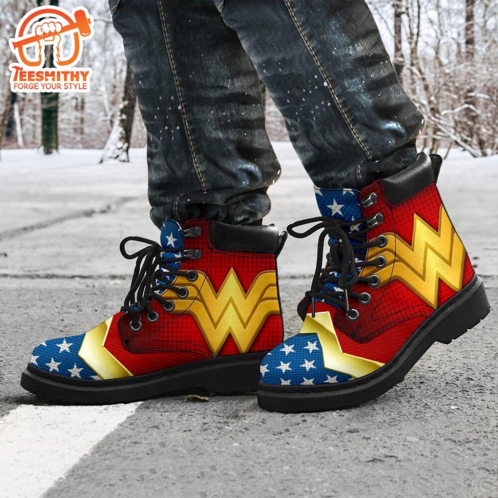 Wonder Woman Boots Shoes Custom Idea