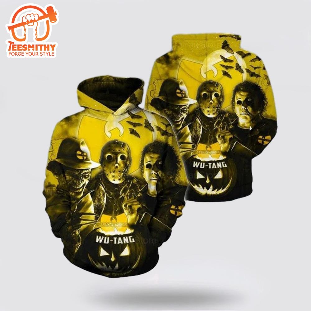 Wu Tang Clan Hip Hop Halloween Movie Horror All Over Print Hoodie  Gift For Christmas