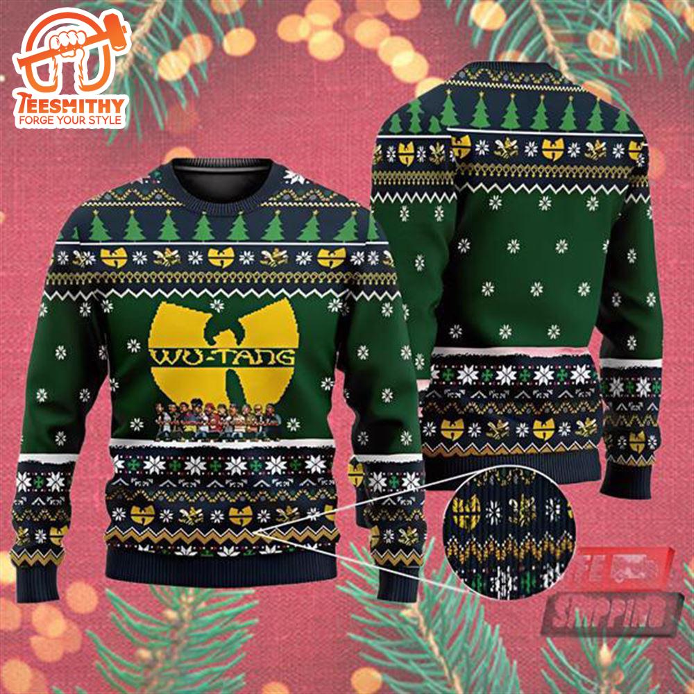 Wu-Tang Clan Logo Christmas 3D Print Ugly Christmas Sweaters