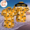 Yellow Guns N’ Roses Tropical Hawaiian Button Up Shirts