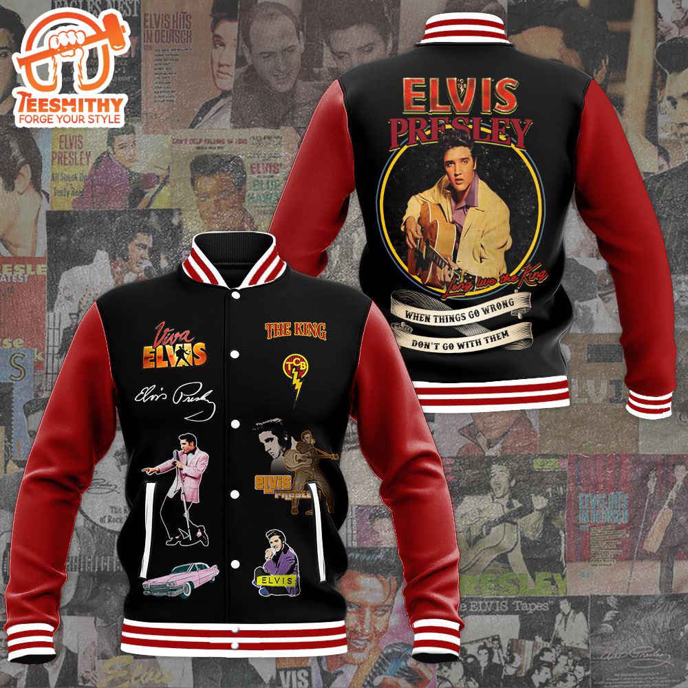 Yes I Am Old But I Saw Elvis Presley On State Signature Baseball Jacket