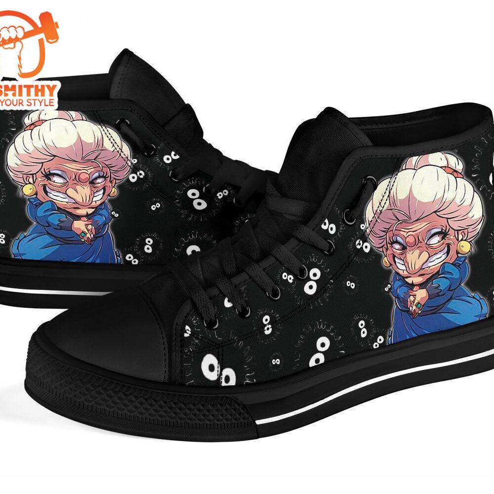 Yubaba Spirited Away Sneakers Ghibli High Top Shoes Custom