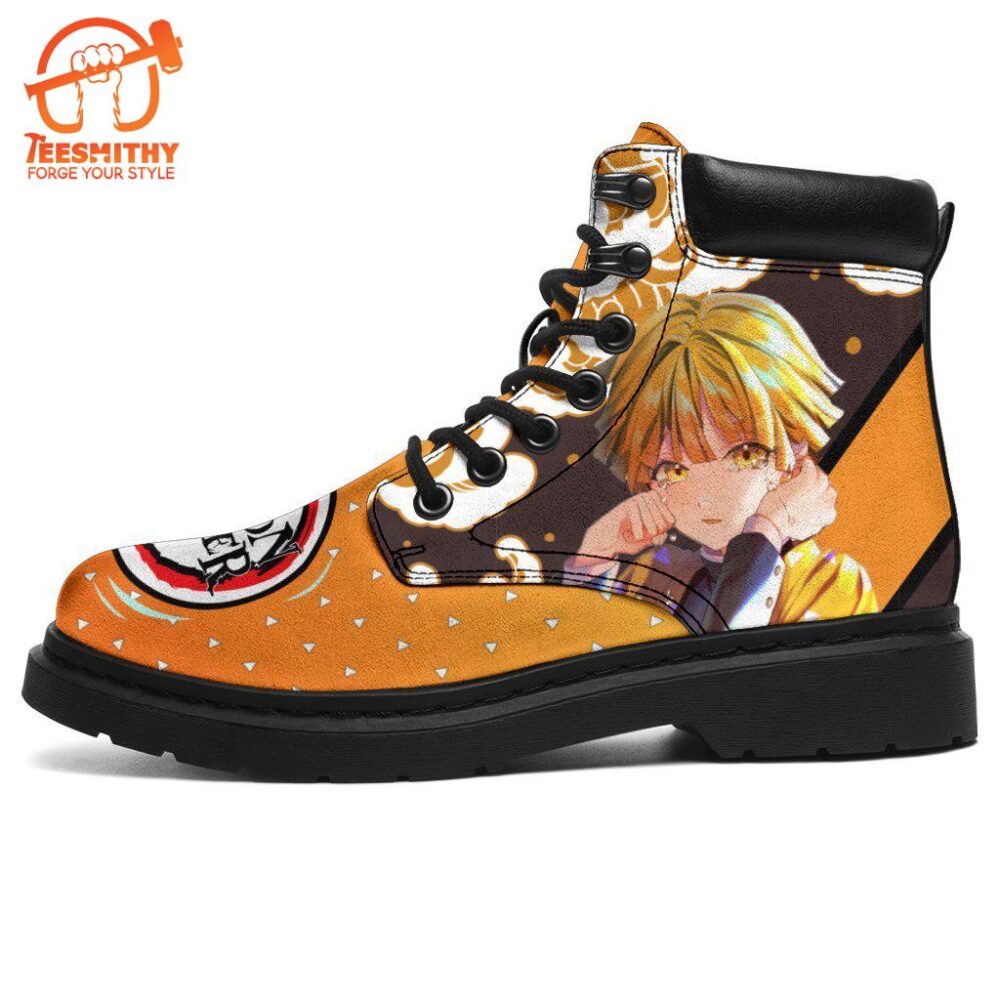 Zenitsu Boots Shoes Demon Slayer Anime Custom