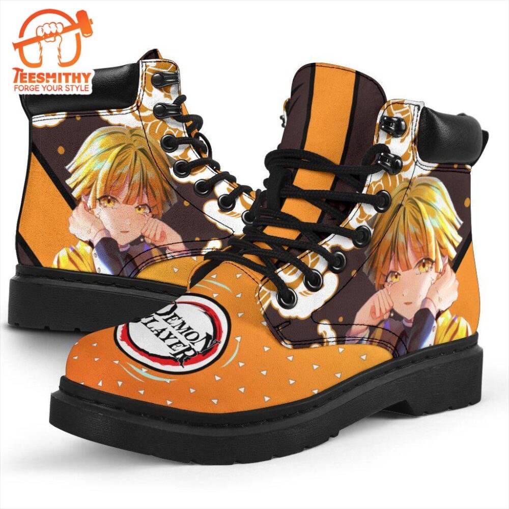 Zenitsu Boots Shoes Demon Slayer Anime Custom