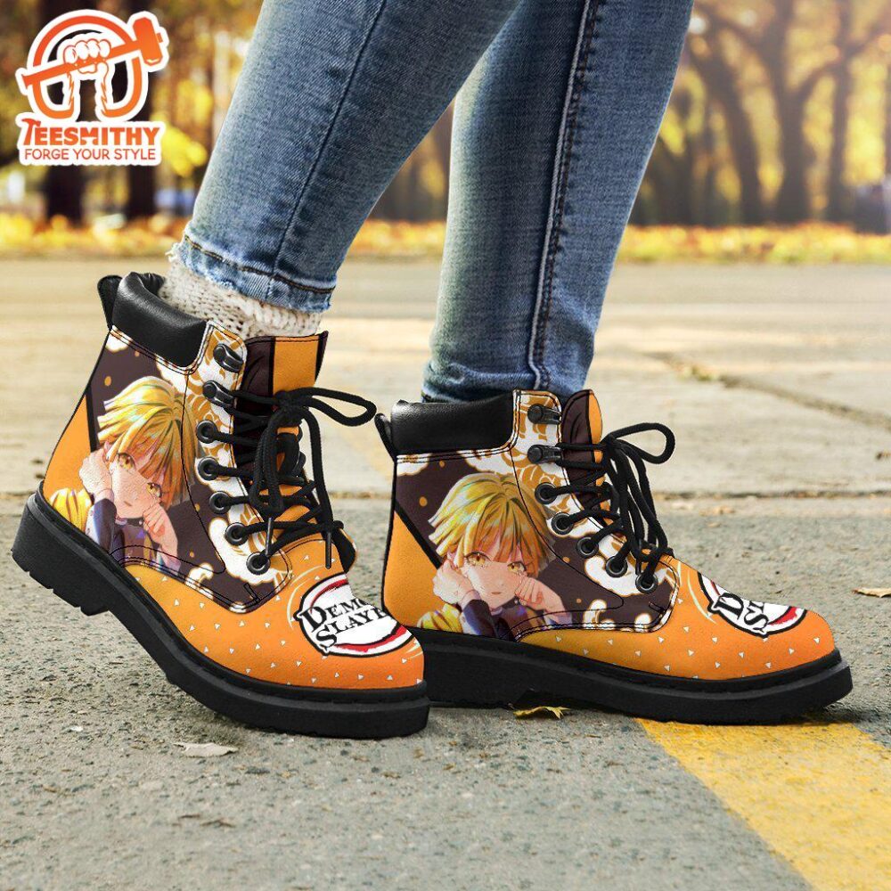 Zenitsu Boots Shoes Demon Slayer Anime Custom