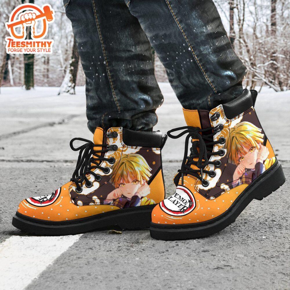 Zenitsu Boots Shoes Demon Slayer Anime Custom