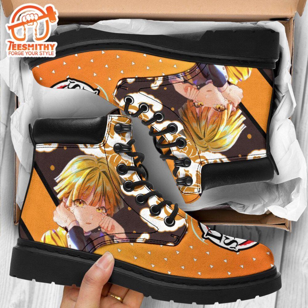 Zenitsu Boots Shoes Demon Slayer Anime Custom