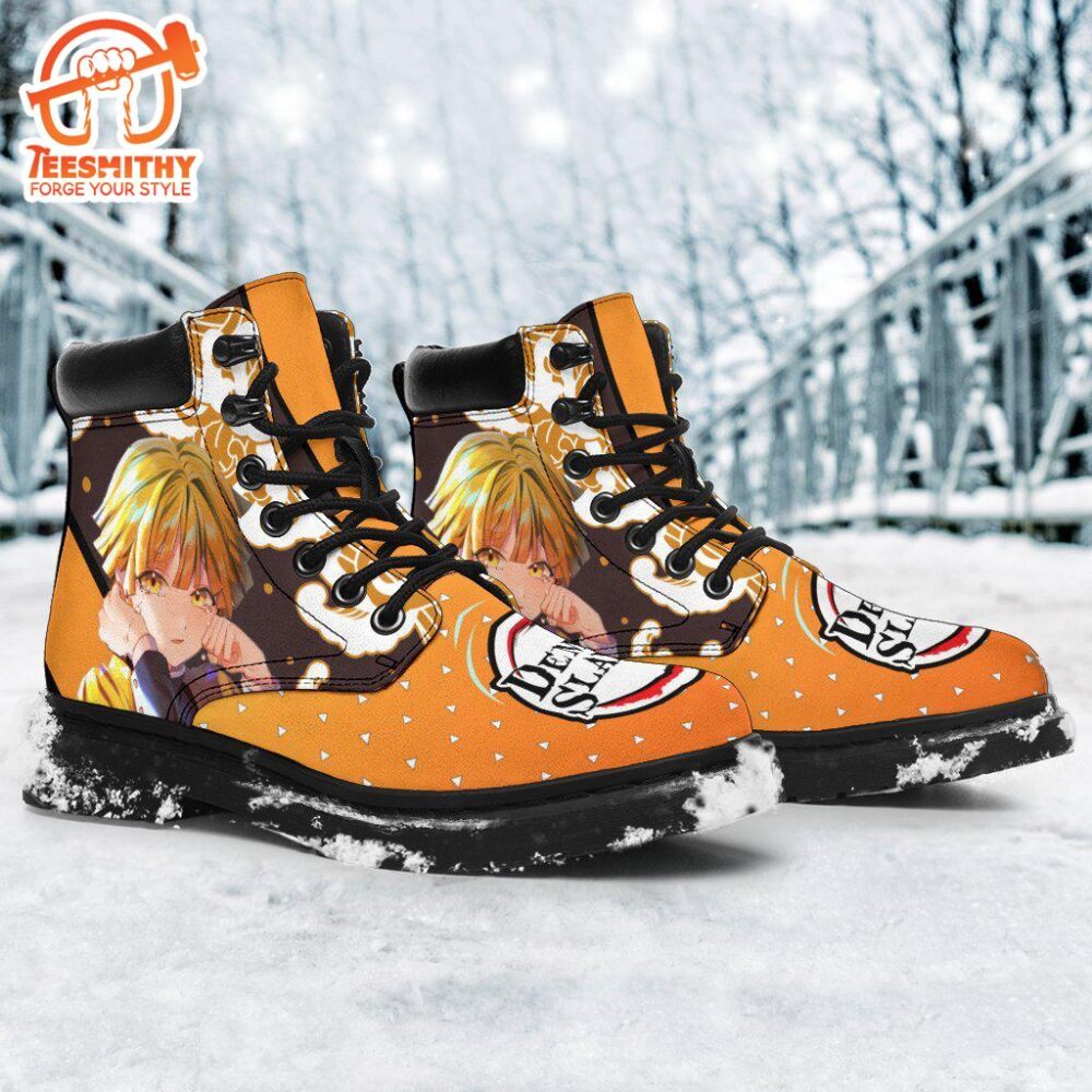 Zenitsu Boots Shoes Demon Slayer Anime Custom