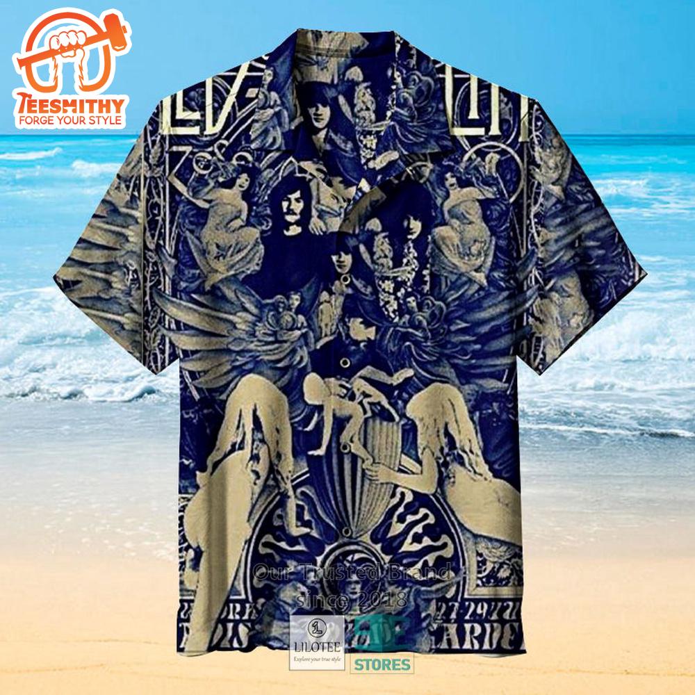 Zeppelin Angel Collage Hawaiian Shirt